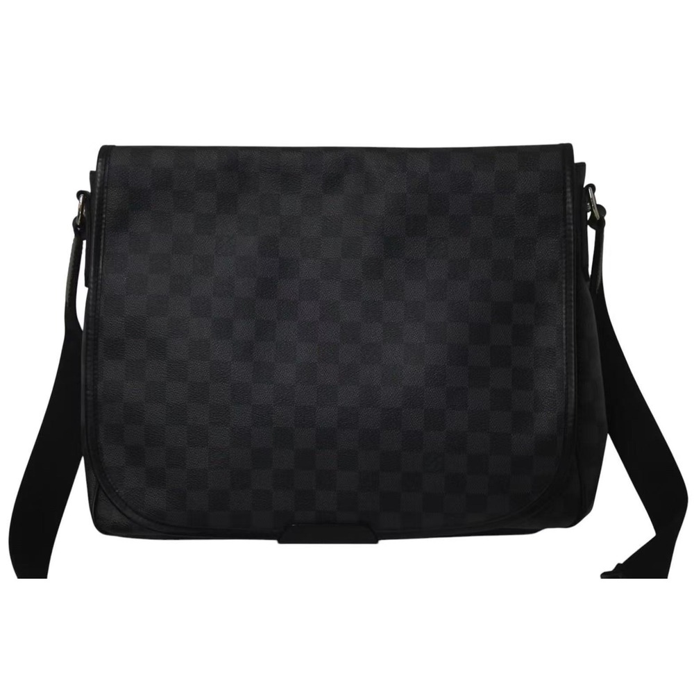 Louis Vuitton Black Daniel Bag Brown Shoulder Graphite Damier Ebene